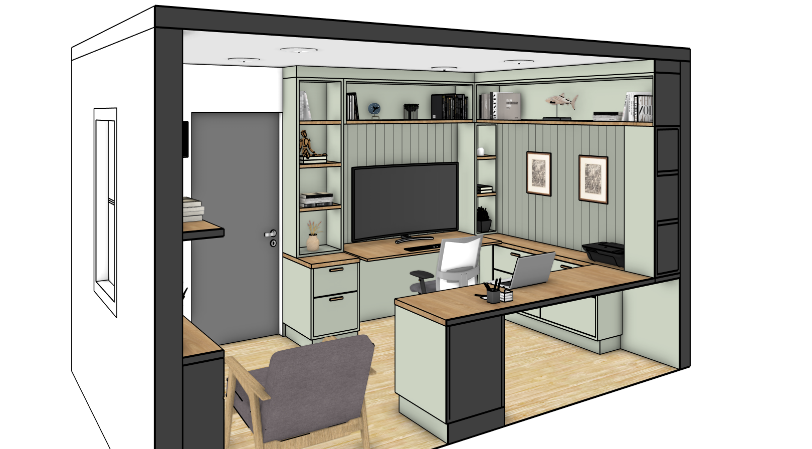 Home office remodel